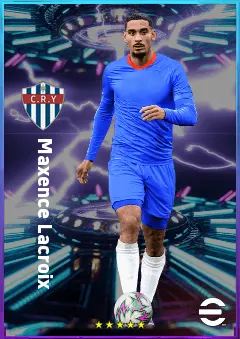 Maxence Lacroix eFootball 2026 player card, 81 OVR CB