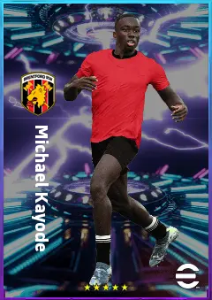 Michael Kayode eFootball 2026 player card, 80 OVR RB