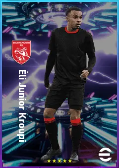 Éli Junior Kroupi eFootball 2026 player card, 81 OVR SS