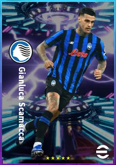 Gianluca Scamacca eFootball 2026 player card, 83 OVR CF