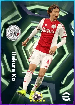 Itakura Ko eFootball 2026 player card, 80 OVR CB