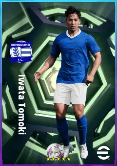 Iwata Tomoki eFootball 2026 player card, 77 OVR DMF