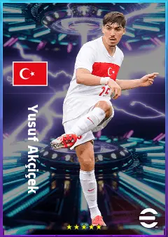 Yusuf Akçiçek eFootball 2026 player card, 80 OVR CB
