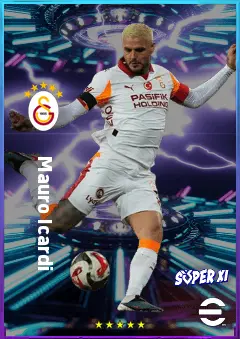 Mauro Icardi eFootball 2026 player card, 81 OVR CF