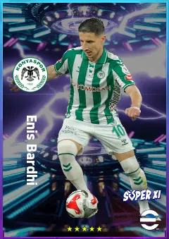 Enis Bardhi eFootball 2026 player card, 80 OVR AMF