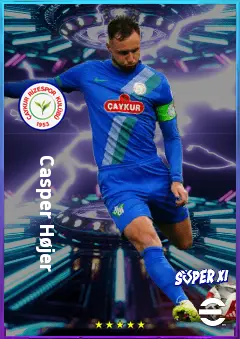 Casper Højer eFootball 2026 player card, 80 OVR LB