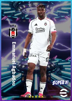 Emmanuel Agbadou eFootball 2026 player card, 79 OVR CB