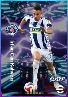 İrfan Can Kahveci eFootball 2026 player card, 80 OVR RWF