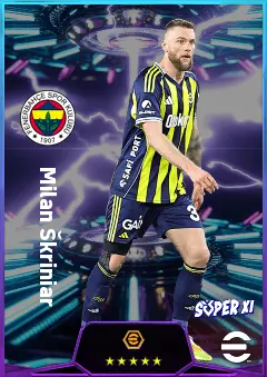 Milan Škriniar eFootball 2026 player card, 81 OVR CB