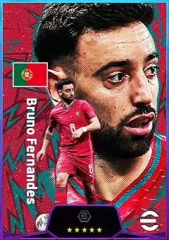 Bruno Fernandes eFootball 2026 player card, 83 OVR AMF