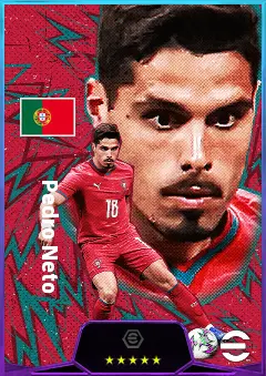 Pedro Neto eFootball 2026 player card, 82 OVR RWF