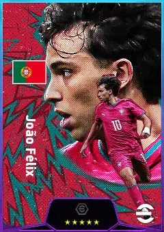 João Félix eFootball 2026 player card, 82 OVR LWF