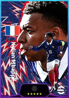 Kylian Mbappé eFootball 2026 player card, 85 OVR CF