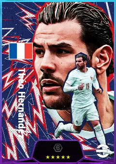 Théo Hernández eFootball 2026 player card, 82 OVR LB