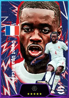 Dayot Upamecano eFootball 2026 player card, 83 OVR CB