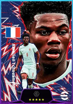 Aurélien Tchouaméni eFootball 2026 player card, 83 OVR DMF