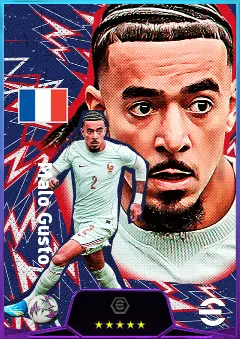 Malo Gusto eFootball 2026 player card, 80 OVR RB