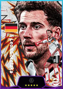 Leon Goretzka eFootball 2026 player card, 82 OVR CMF