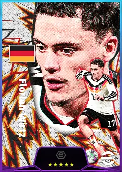Florian Wirtz eFootball 2026 player card, 83 OVR AMF
