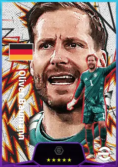 Oliver Baumann eFootball 2026 player card, 82 OVR GK