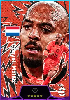 Donyell Malen eFootball 2026 player card, 81 OVR RWF