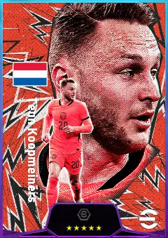 Teun Koopmeiners eFootball 2026 player card, 82 OVR DMF
