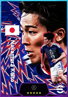 Nakamura Keito eFootball 2026 player card, 81 OVR LMF