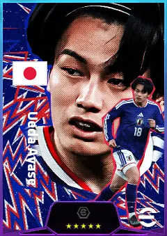 Ueda Ayase eFootball 2026 player card, 82 OVR CF