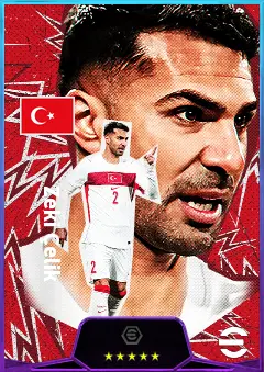 Zeki Çelik eFootball 2026 player card, 82 OVR RB