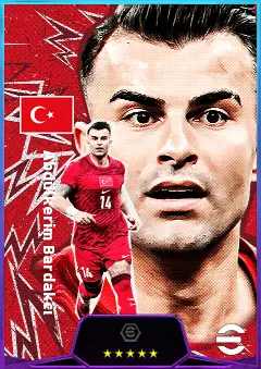 Abdülkerim Bardakcı eFootball 2026 player card, 81 OVR CB