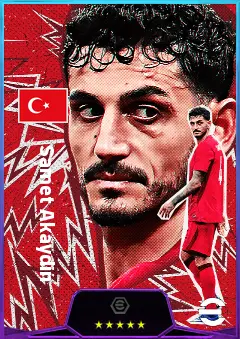 Samet Akaydın eFootball 2026 player card, 81 OVR CB