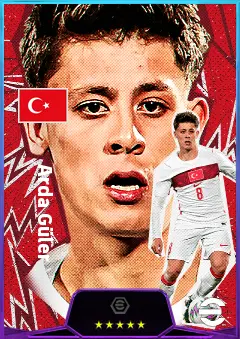 Arda Güler eFootball 2026 player card, 84 OVR AMF