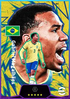 Gabriel Magalhães eFootball 2026 player card, 83 OVR CB
