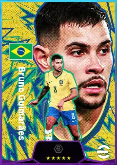 Bruno Guimarães eFootball 2026 player card, 84 OVR CMF