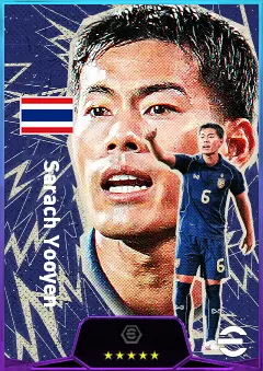 Sarach Yooyen eFootball 2026 player card, 80 OVR DMF