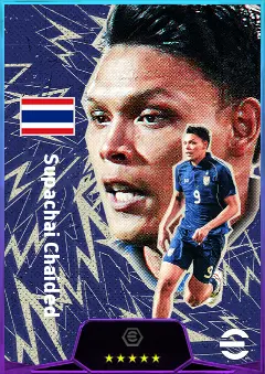 Supachai Chaided eFootball 2026 player card, 81 OVR CF