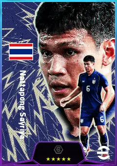 Nattapong Sayriya eFootball 2026 player card, 78 OVR CB