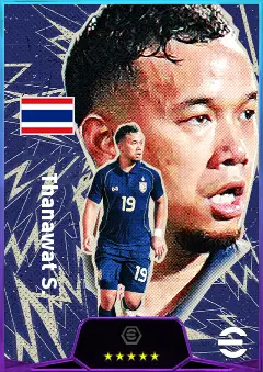 Thanawat S. eFootball 2026 player card, 79 OVR CMF