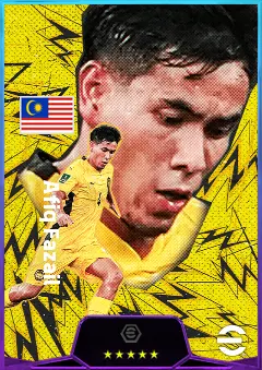 Afiq Fazail eFootball 2026 player card, 80 OVR CMF