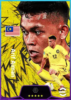 Arif Aiman eFootball 2026 player card, 81 OVR RMF