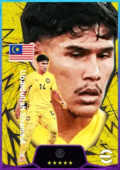 Ubaidullah Shamsul eFootball 2026 player card, 78 OVR CB