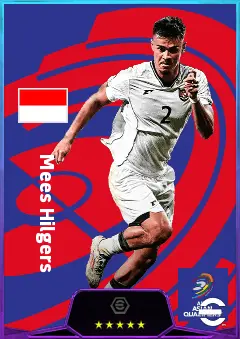 Mees Hilgers eFootball 2026 player card, 81 OVR CB