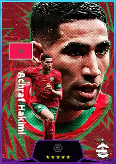 Achraf Hakimi eFootball 2026 player card, 84 OVR RB