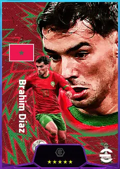 Brahim Díaz eFootball 2026 player card, 82 OVR RMF