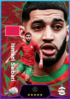Ismael Saibari eFootball 2026 player card, 81 OVR AMF