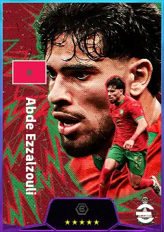 Abde Ezzalzouli eFootball 2026 player card, 81 OVR LMF