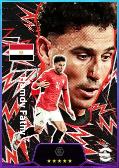 Hamdy Fathy eFootball 2026 player card, 81 OVR DMF