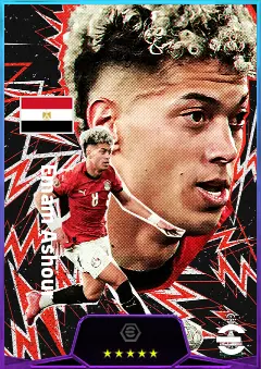 Emam Ashour eFootball 2026 player card, 81 OVR CMF