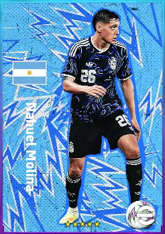 Nahuel Molina eFootball 2026 player card, 93 OVR RB