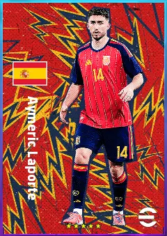 Aymeric Laporte eFootball 2026 player card, 93 OVR CB